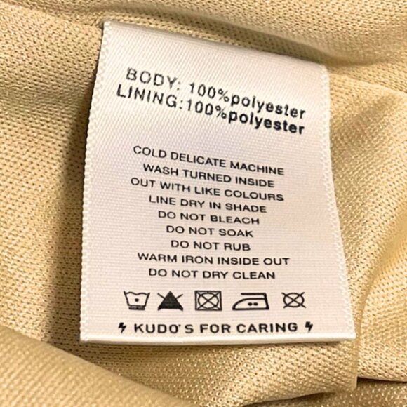 Beginning Boutique Gold Metallic Halter Mini Dress Size 10 Keyhole Party Club - Picture 7 of 9